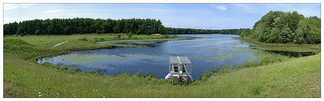 Stow Dam Summer by Roy DiTosti